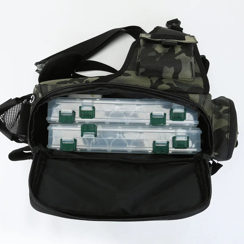 Bolsa de pecho para aparejos de pesca, mochila táctica de hombro, cajas de pesca, accesorios de equipo - imagen 5