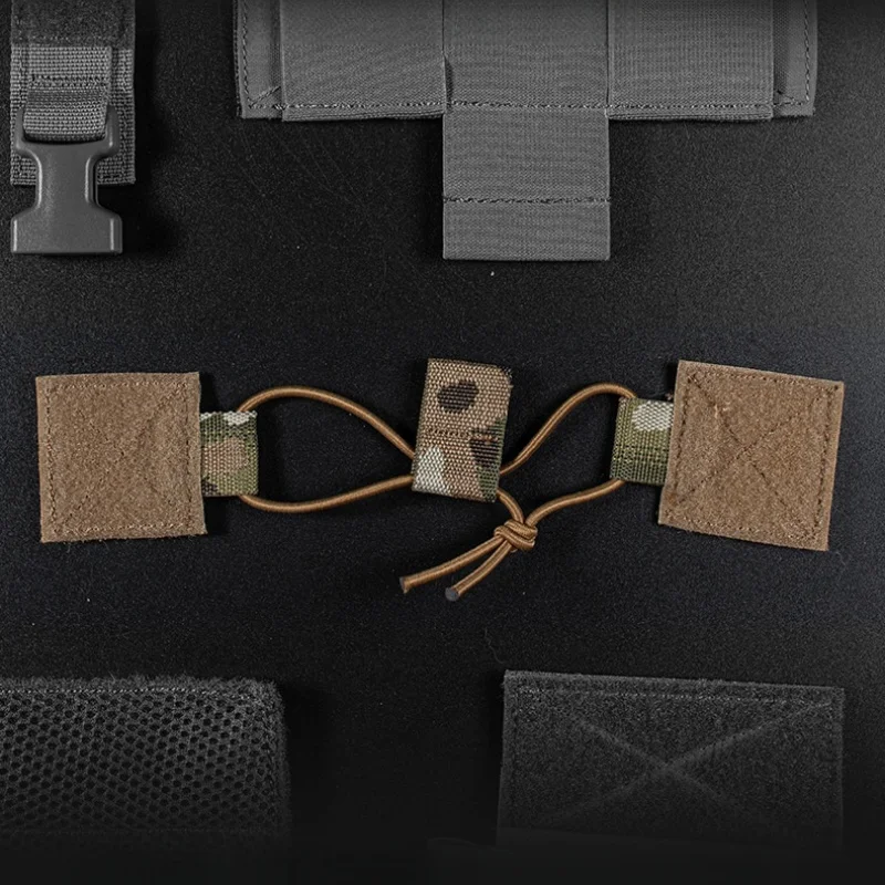 Hebilla fija inalámbrica D3CRM para colgar en el pecho al aire libre, gancho para Walkie Talkie fijo externo portátil, accesorios adhesivos de terciopelo de alambre - imagen 3