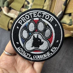 Parche táctico bordado K9 protector – con velcro, para uniforme