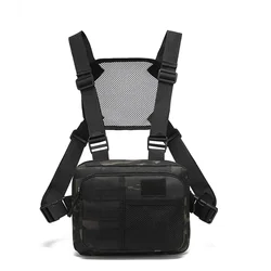 Bolsa táctica frontal MOLLE multiusos para senderismo y acampada