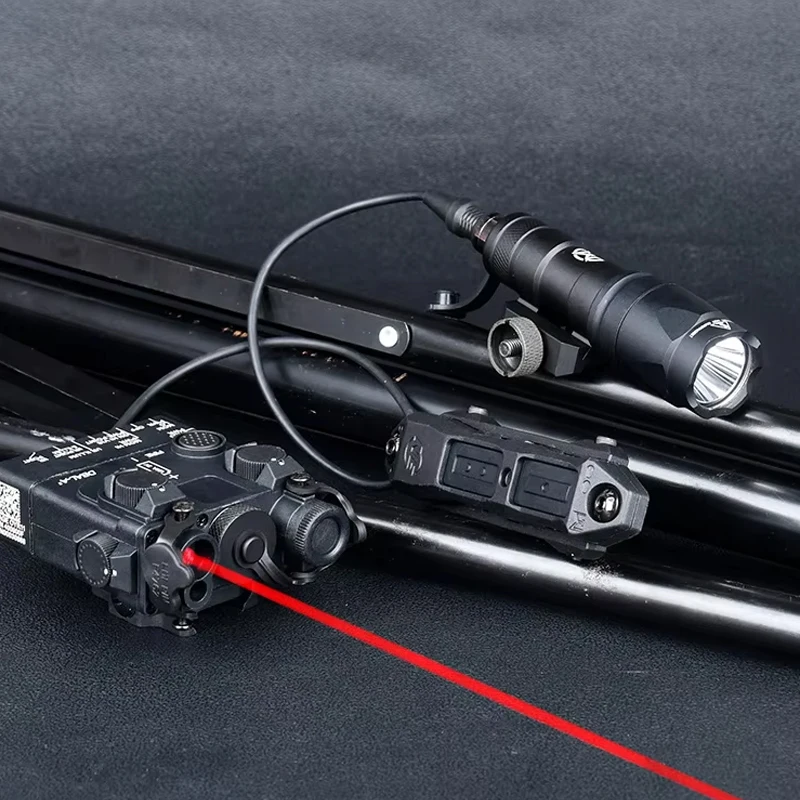 TacticalDBAL A2 punto rojo verde Surefi M300 M600 linterna interruptor de presión caza Airsoft arma luz para riel MLOK KEYMOD de 20mm - imagen 3