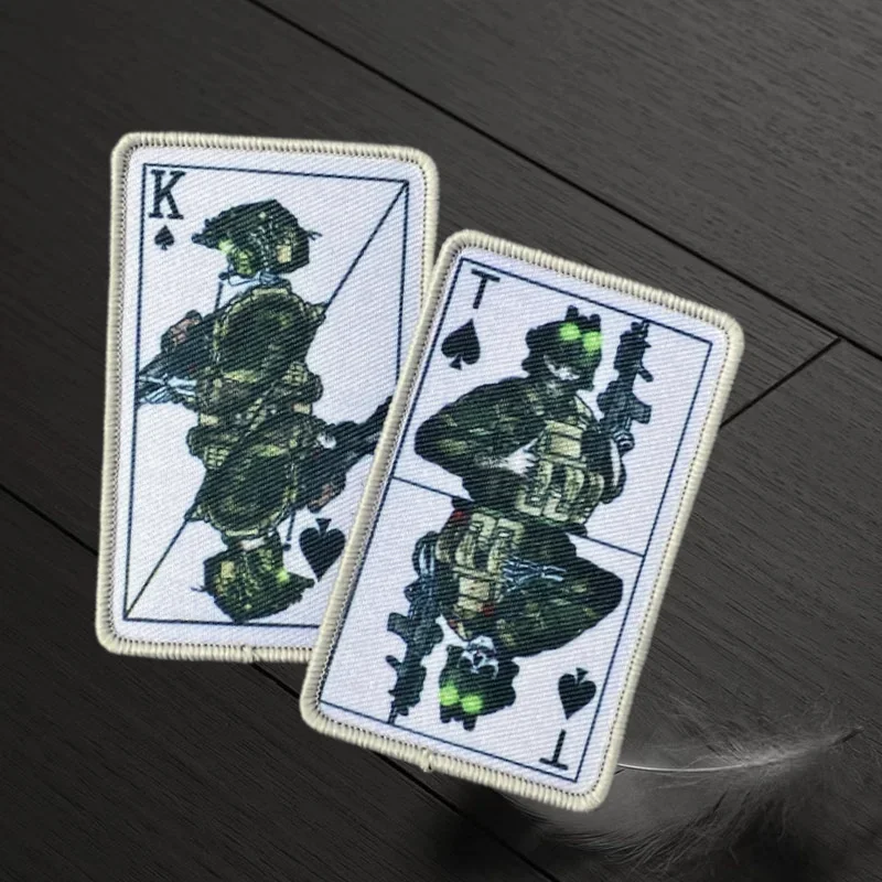 Parche "Map King Operator", insignia de moral táctica, brazalete impreso con gancho y bucle, mochila militar, pegatina decorativa para ropa - imagen 5