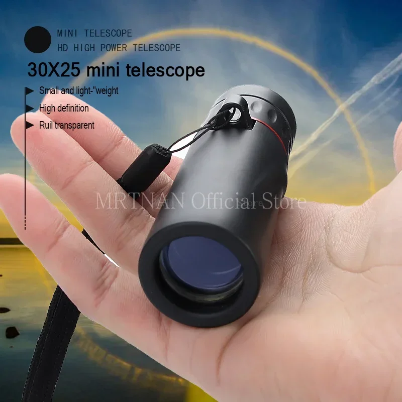 Monocular telescopio de bolsillo con zoom óptico para aire libre - imagen 2