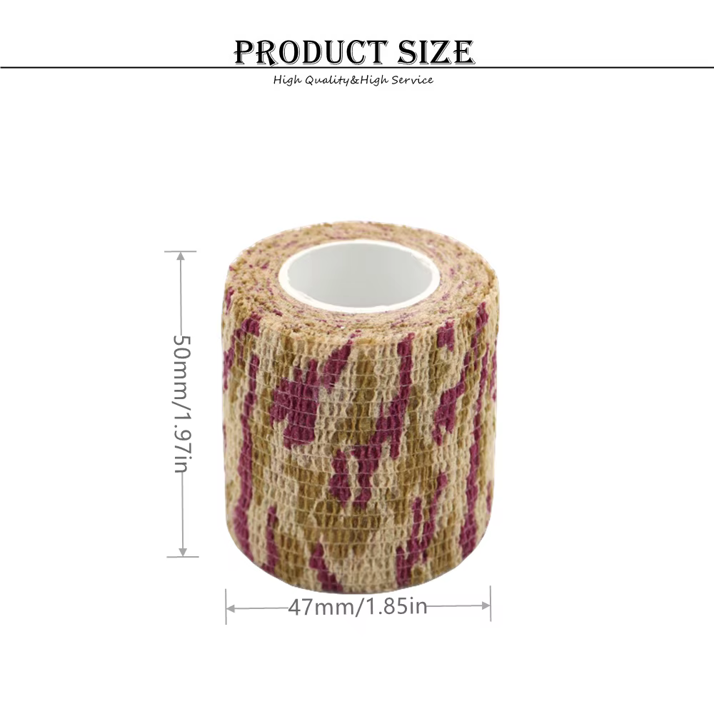 Cinta de camuflaje impermeable para exteriores, 1 rollo de cinta de camuflaje para senderismo, Camping, caza, 4,5 m x 5cm - imagen 4