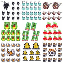 Juego de parches bordados gato animado – Coser o planchar