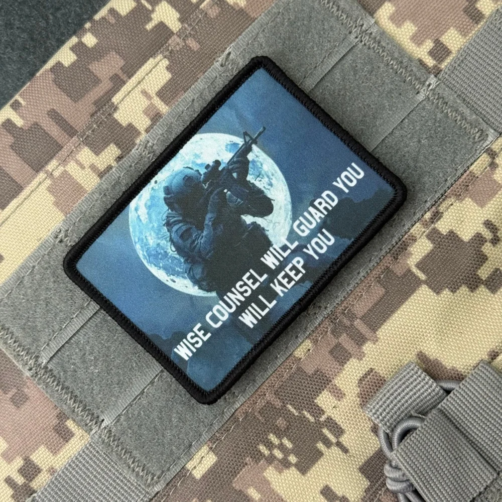 Chevron te continá parche táctico moral militar parches de gancho y bucle impresos personalizados para ropa pegatina de mochila del ejército