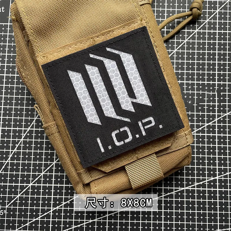 Parches IR Girls Frontline reflectantes IOP 404 Squad DEFY insignia táctica al aire libre Anime Griffin Rebellion Team para ropa - imagen 5