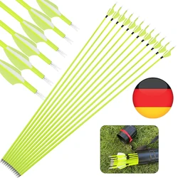 Flecha de carbono mixta SP1500, pluma de goma ID4.2 de 1,75 ", eje de 30" para arco de tiro con arco, caza al aire libre, práctica de objetivo, 12 Uds.