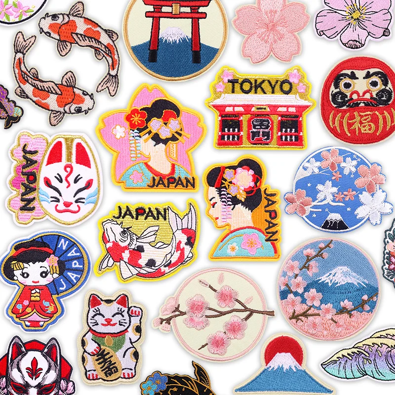 Parche bordado táctico MOLLE Maneki Neko Sakura suerte
