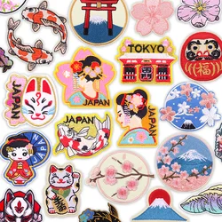 Parche bordado táctico MOLLE Maneki Neko Sakura suerte