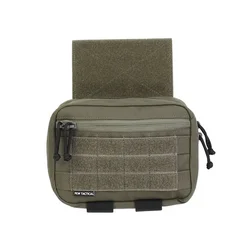 Chaleco táctico con bolsa pectoral y abdominal MOLLE