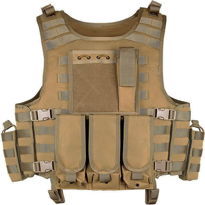 Chaleco táctico MOLLE portacargadores para airsoft y caza