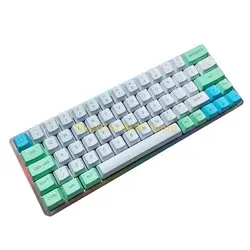 Teclado J1HC QMK GH60 plástico para funda para teclado mecánico para jugar 60%, Compatible con Poker2 Pok3r Faceu 60, para