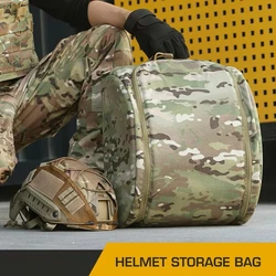 Bolsa almacenamiento casco táctico de mano multiusos exteriores
