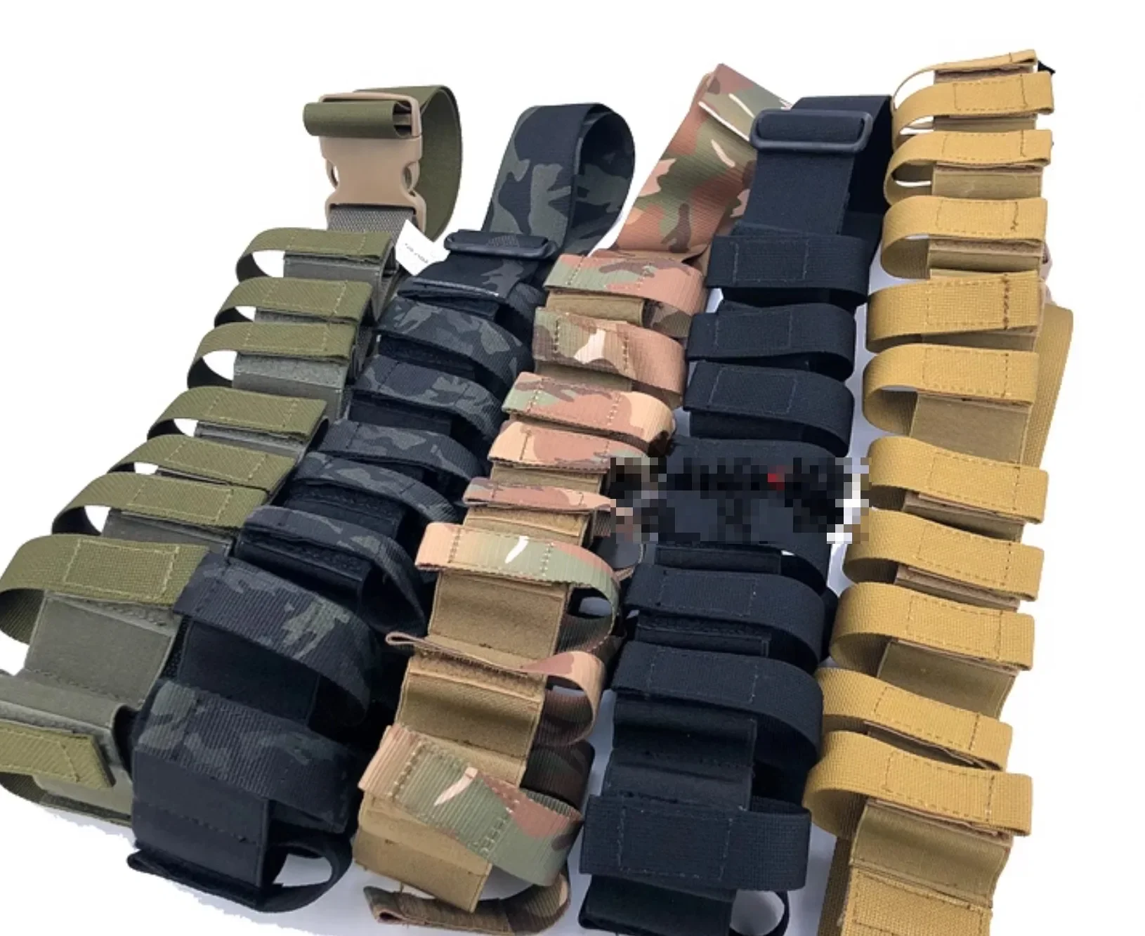 Cinturón de munición táctico, liberación rápida, ajustable, 40mm, cinturón de granada, ruina, verde, negro/bolsa de herramientas para jungla - imagen 3