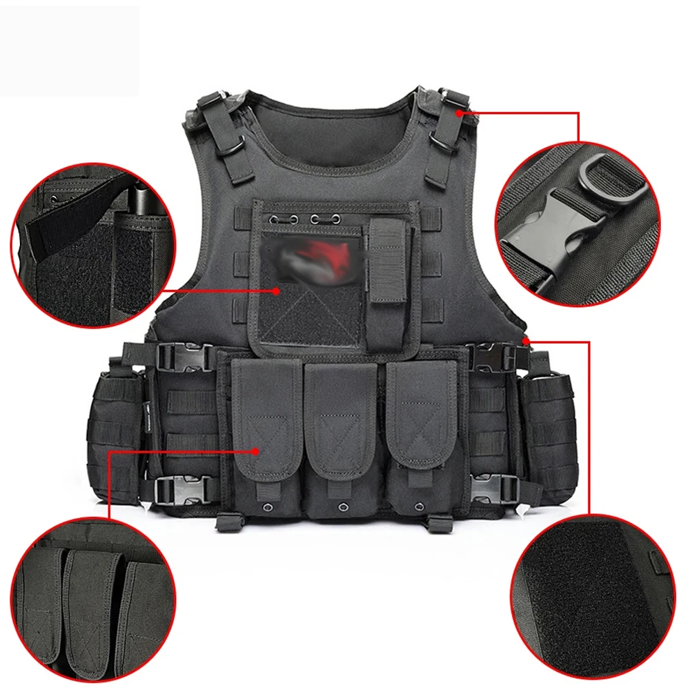 Nuevo chaleco táctico para caza al aire libre, equipo de aventura al aire libre, chaleco multifuncional ligero desmontable rápido para exteriores - imagen 3