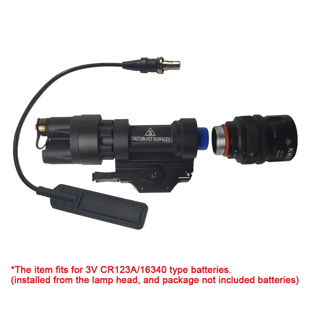 SOTAC-GEAR-linterna táctica M952V IR/LED, luz de explorador de caza con doble salida, con montaje QD, compatible con riel Picatinny de 20mm - imagen 5