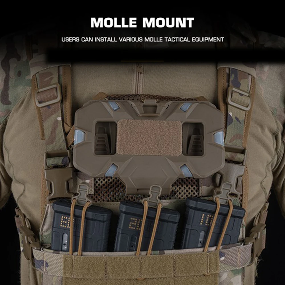 Cubierta de placa a prueba de balas táctica R, armadura de pecho ligera, equipo de entrenamiento al aire libre, chaleco de caza, cubierta de placa protectora - imagen 4