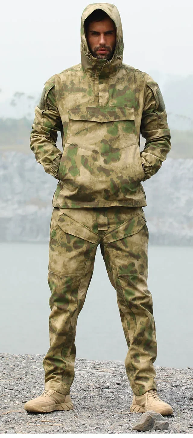 Traje táctico BDU Frog Ghillie para hombre, ropa de caza, Camuflaje, deportes al aire libre, entrenamiento, senderismo, uniforme de combate, conjunto de chaqueta y pantalones - imagen 5