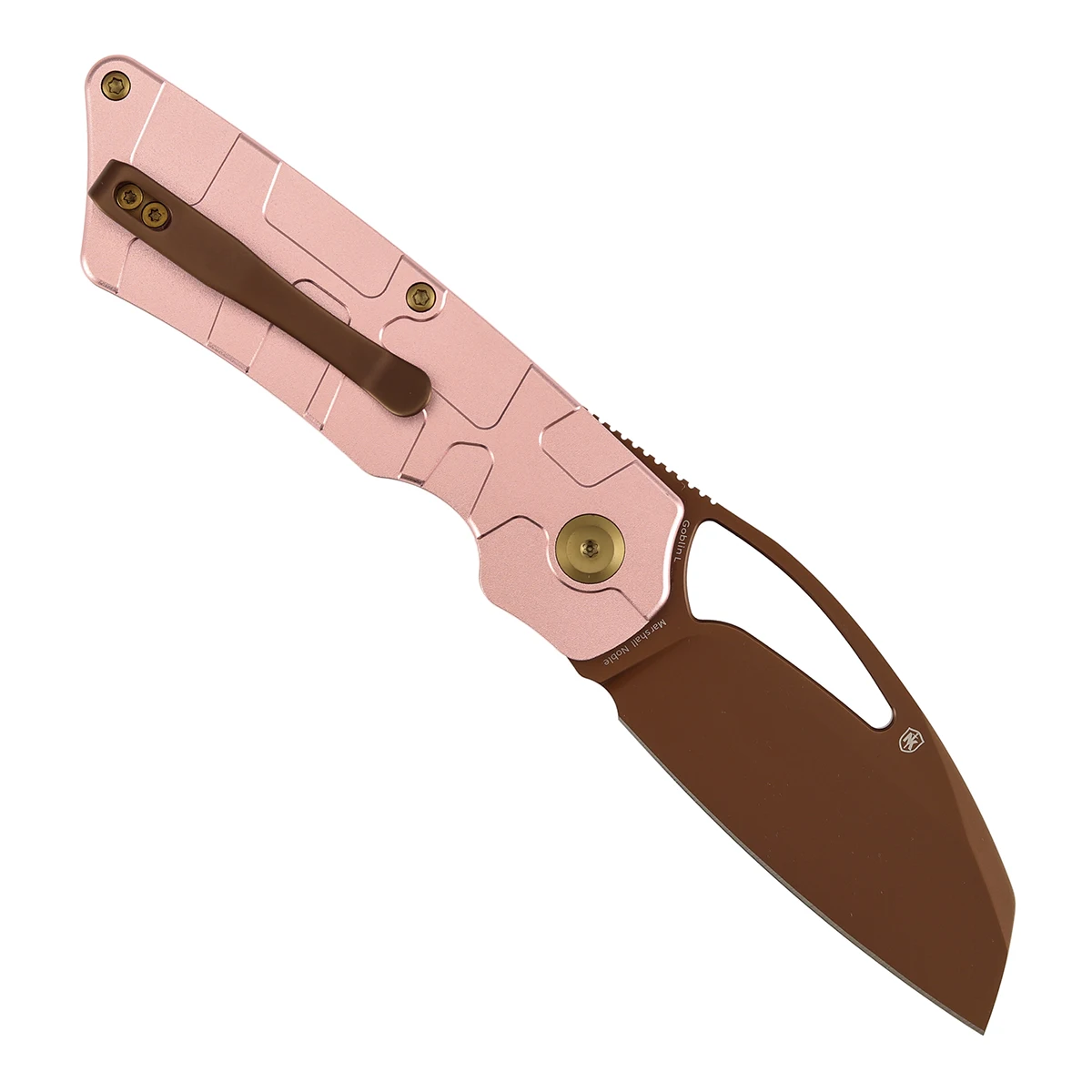 Tenable B3016 Goblin cuchillo plegable de bolsillo damasco micarta - imagen 3