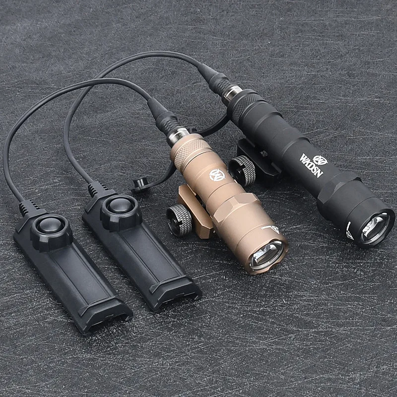 WADSN Airsoft M300B M600B M600 WADSN linterna táctica potente compatible con riel Picatinny de 20mm pistola de caza luz LED de explorador - imagen 2
