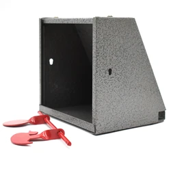Caja metálica tiro táctico con dianas práctica pistola rifle