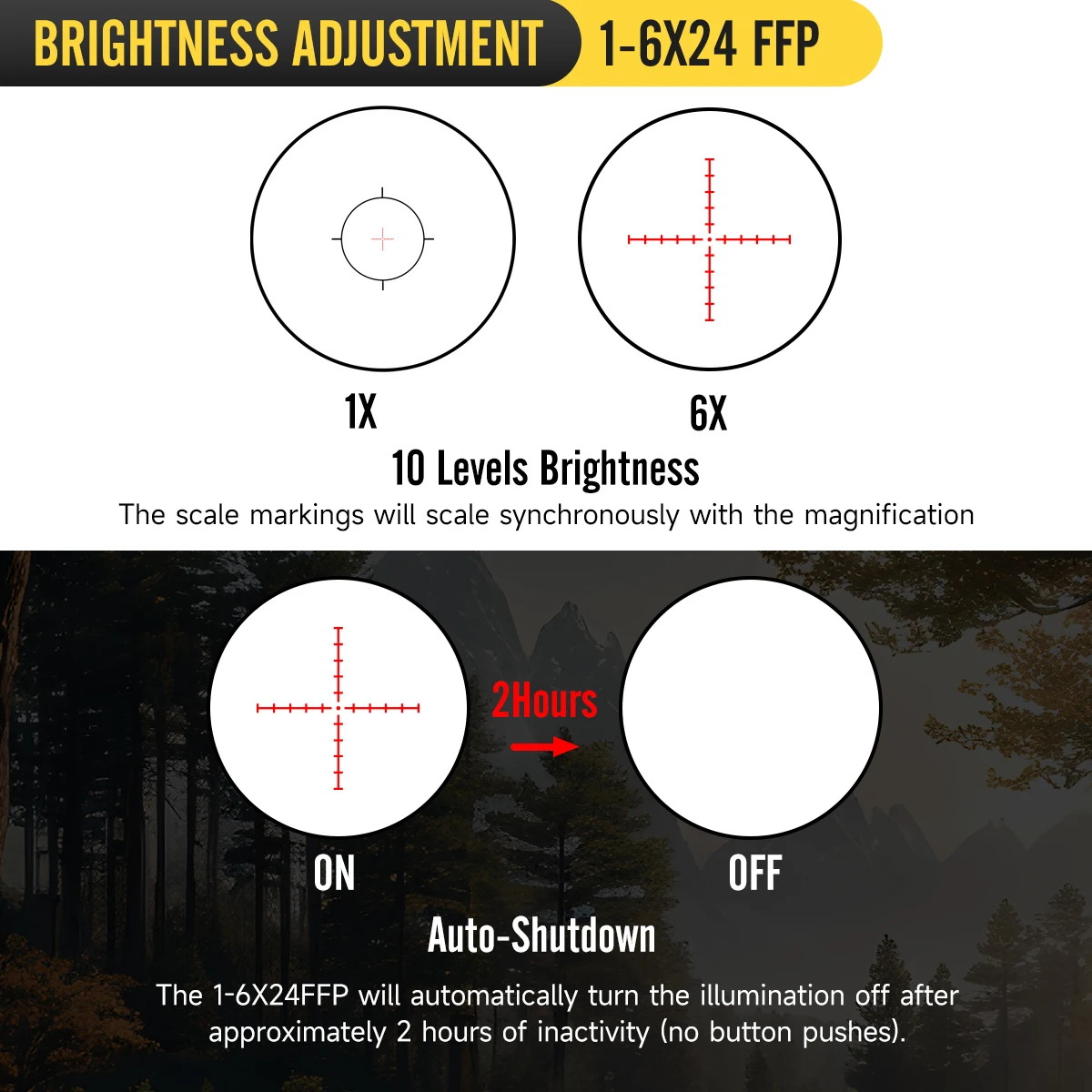 E * T * CH VDU Original 1-6x24/1-10x24 Primer plano Focal alcance de Rifle de precisión SR1 retícula iluminada tubo de 30mm rango corto y medio - imagen 3