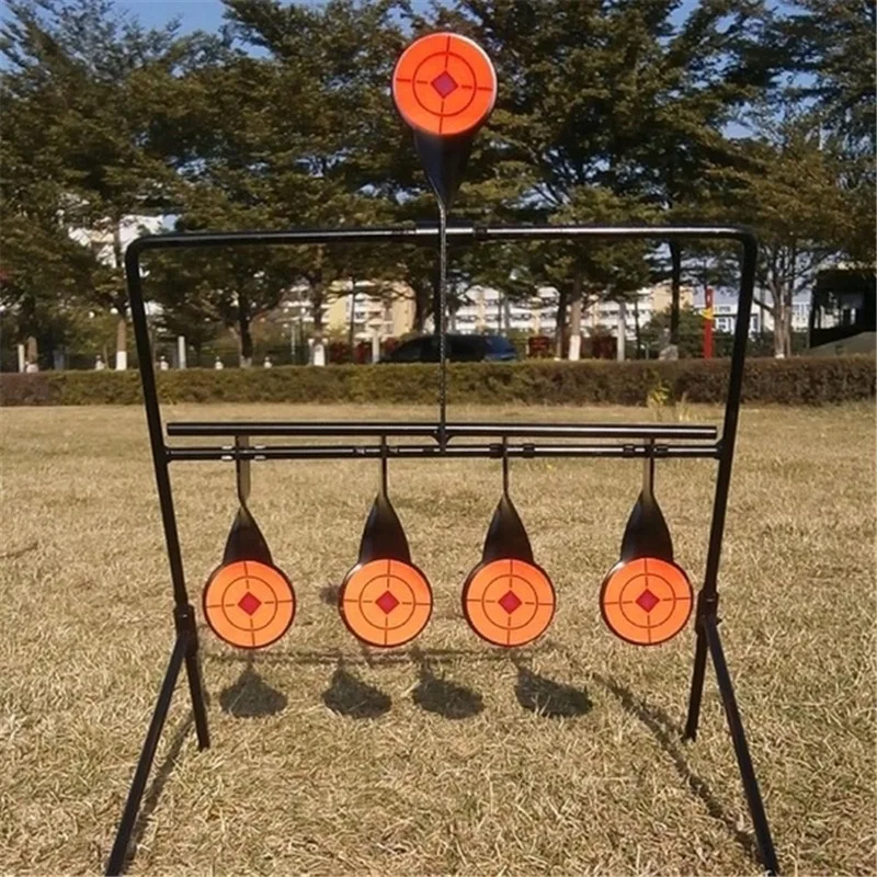 Objetivo de disparo al aire libre Reajuste de objetivo de pistola de aire giratoria para tiro al aire libre y configuración de rango fácil - imagen 3
