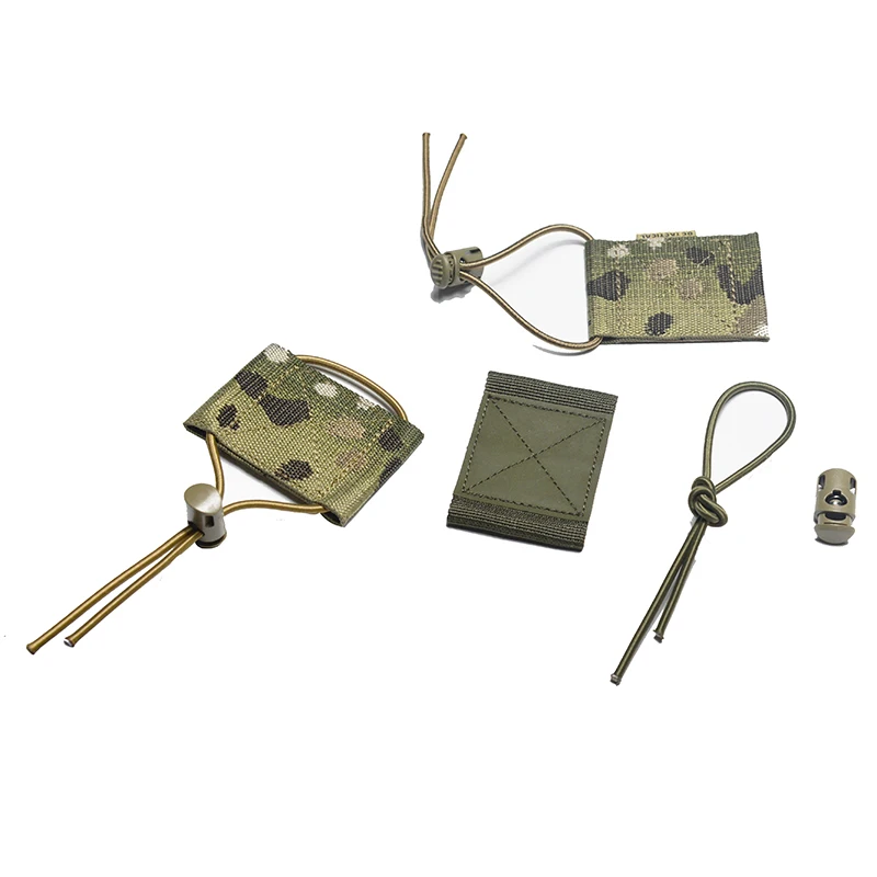 Panel de fijación de utilidad táctica, compatible con portador de engranajes MOLLE, patrón MC Jacquard - imagen 4