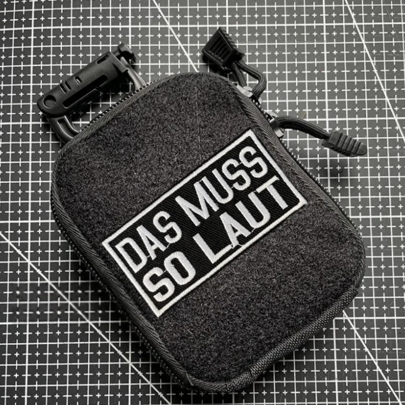 Parche "DAS MUSS SO LAUT", insignia de moral militar, gancho bordado y bucle, mochila, ropa, accesorios decorativos, pegatina, brazalete - imagen 3