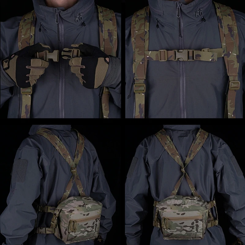 Bolsa táctica Molle modular para pecho y Airsoft – Expandible outdoor - imagen 3