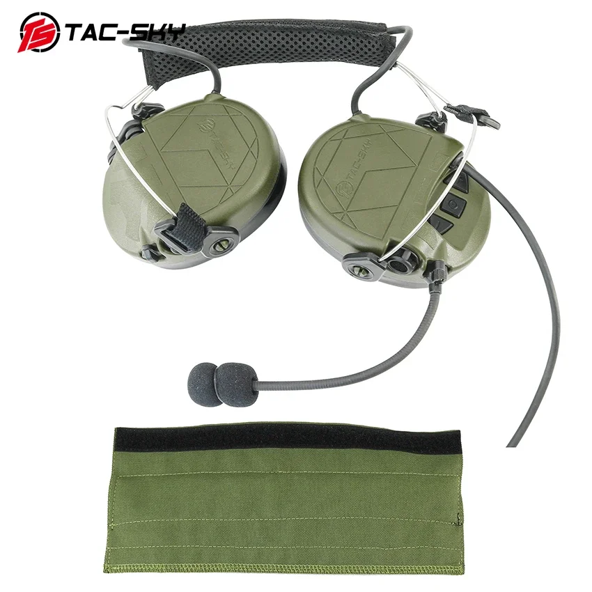 TS TAC-SKY TAC-302 Diadema trasera Auriculares tácticos de comunicaciones con cancelación de ruido con almohadillas de silicona - imagen 3