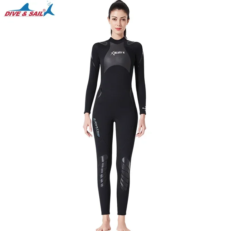 Traje de neopreno de triatlón para hombre de 1,5mm, traje de neopreno de manga larga de una pieza, traje de buceo ultraelástico para natación en aguas abiertas - imagen 5