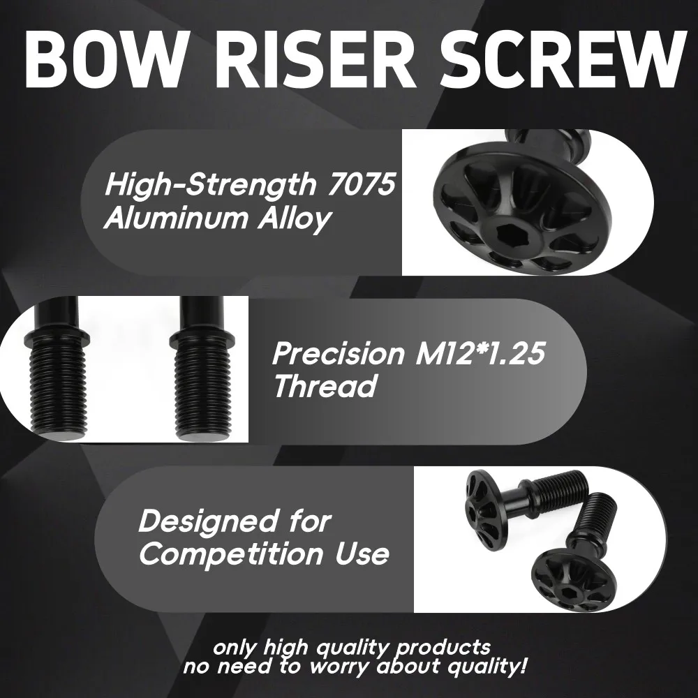 2X tornillo de tiro con arco ILF arco recurvo elevador pernos de repuesto tiro caza accesorio práctica al aire libre competencia principiante recurvo - imagen 2