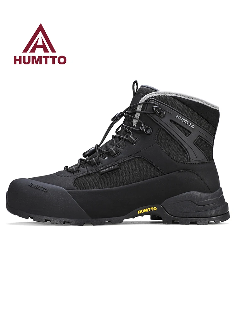 HUMTTO zapatos de senderismo hombres invierno mujeres deportes al aire libre zapatos de trekking amortiguación botas tácticas ligeras zapato de caza impermeable - imagen 2
