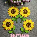 4pcs Sun flower