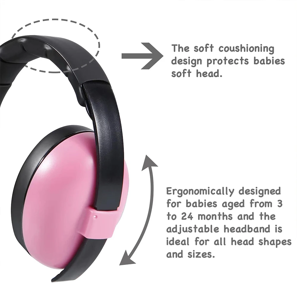 Auriculares antiruido para dormir para bebés, protección auditiva para bebés, diseño Convertible 2 en 1, orejeras de 0 presión para bebés, mejoran el sueño - imagen 4