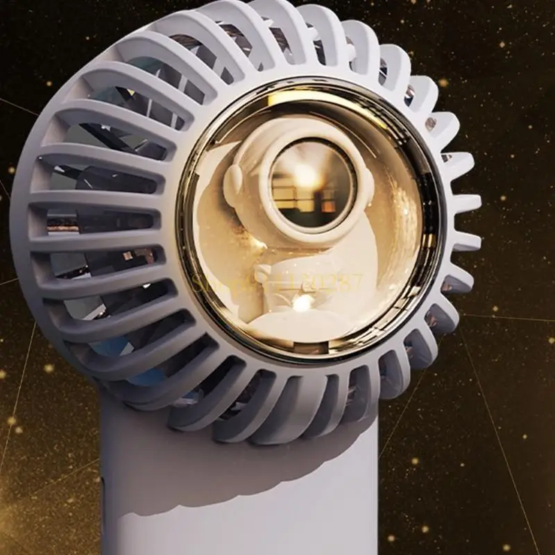 J1HC NUEVO estilo Handheld Hand Ice Semiconductor Faning Fan Astronaut USB Cargo Fuerte escritorio portátil viento