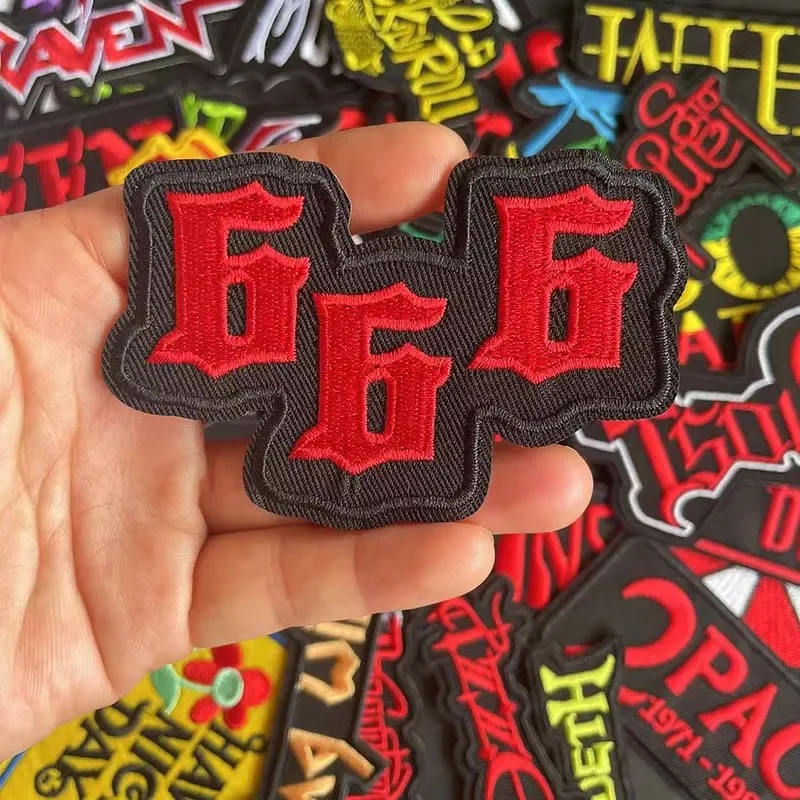 Parche bordado Punk Rock para coser o planchar - imagen 3