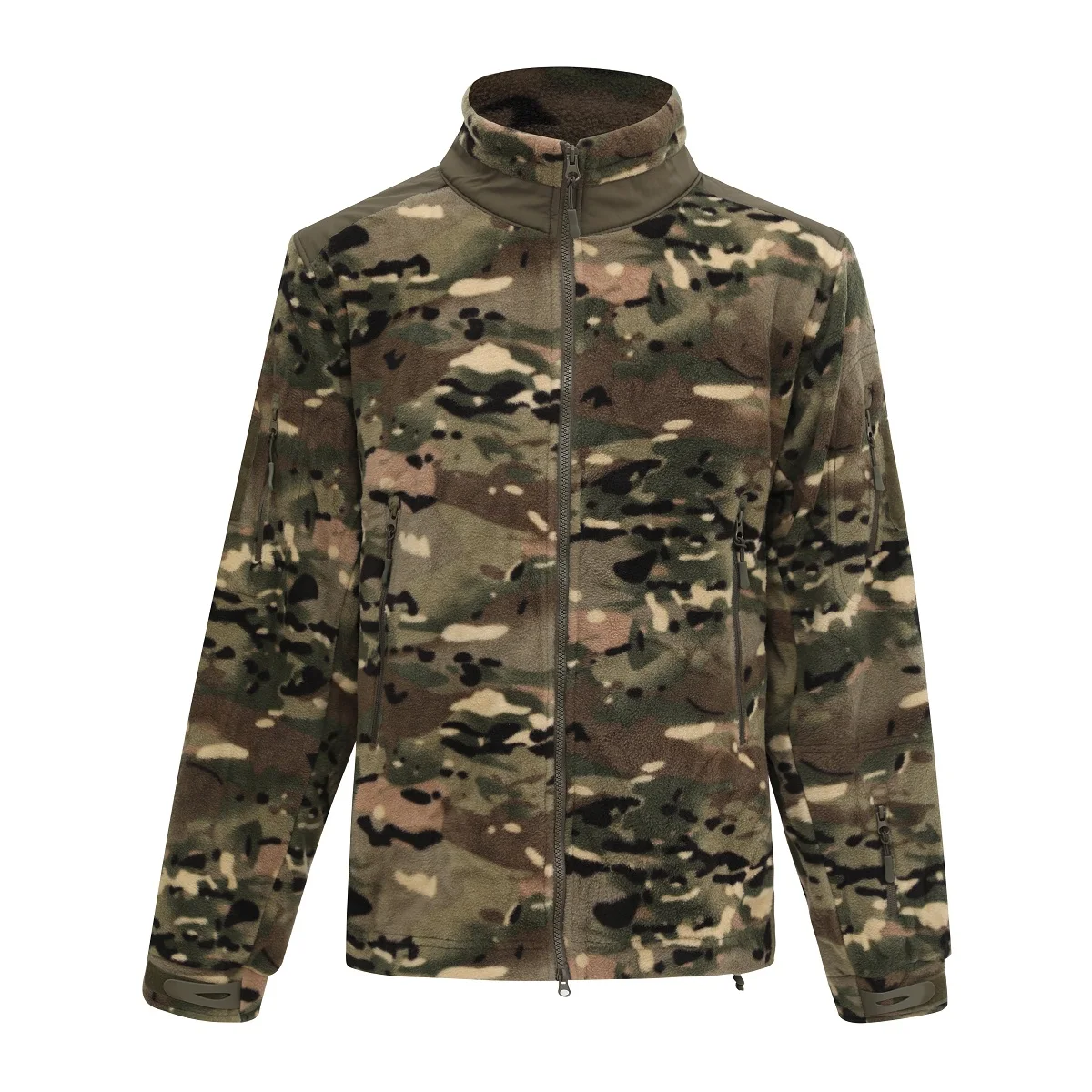 Chaqueta al aire libre Airsoft para hombre, chaquetas tácticas de lana, abrigos de trabajo de policía de camuflaje, prendas de vestir suaves y cálidas, cazadora para acampar, ropa de caza - imagen 3