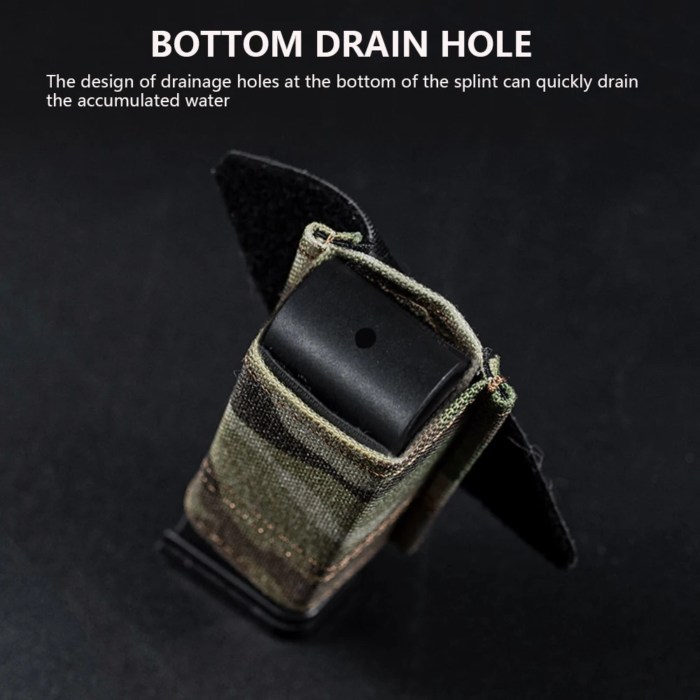 Bolsa táctica para revistas de 9mm, bolsa individual doble Molle para pistola Mag con Clip de soporte de nailon para cinturón, accesorios Airsoft de caza - imagen 5