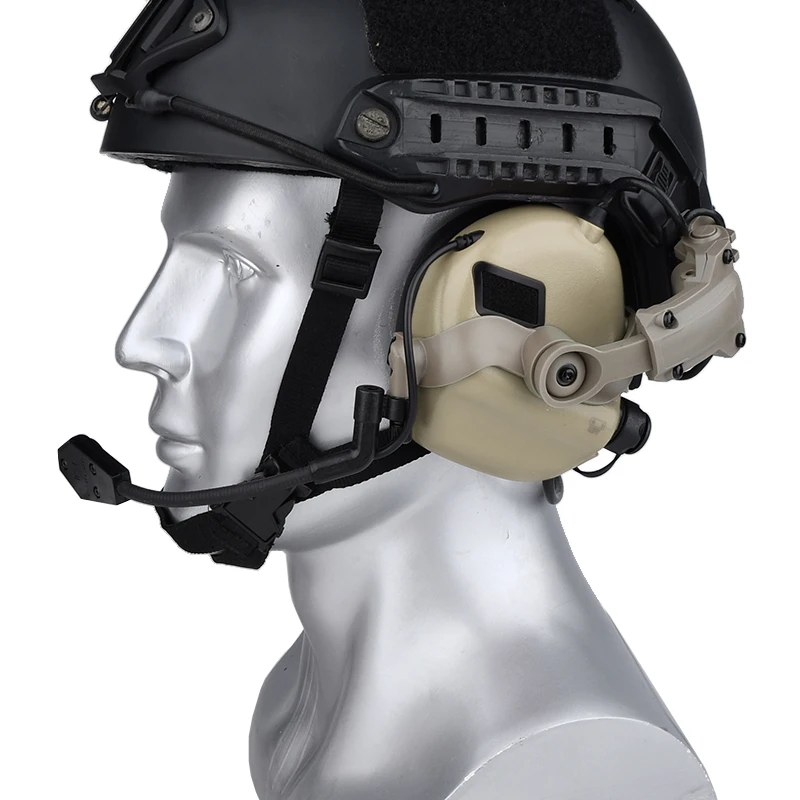 WADSN-auricular táctico de nailon, soporte para auriculares M32 Scout, micrófono montable de rotación de 360 ° para montaje de casco de cambio rápido - imagen 2