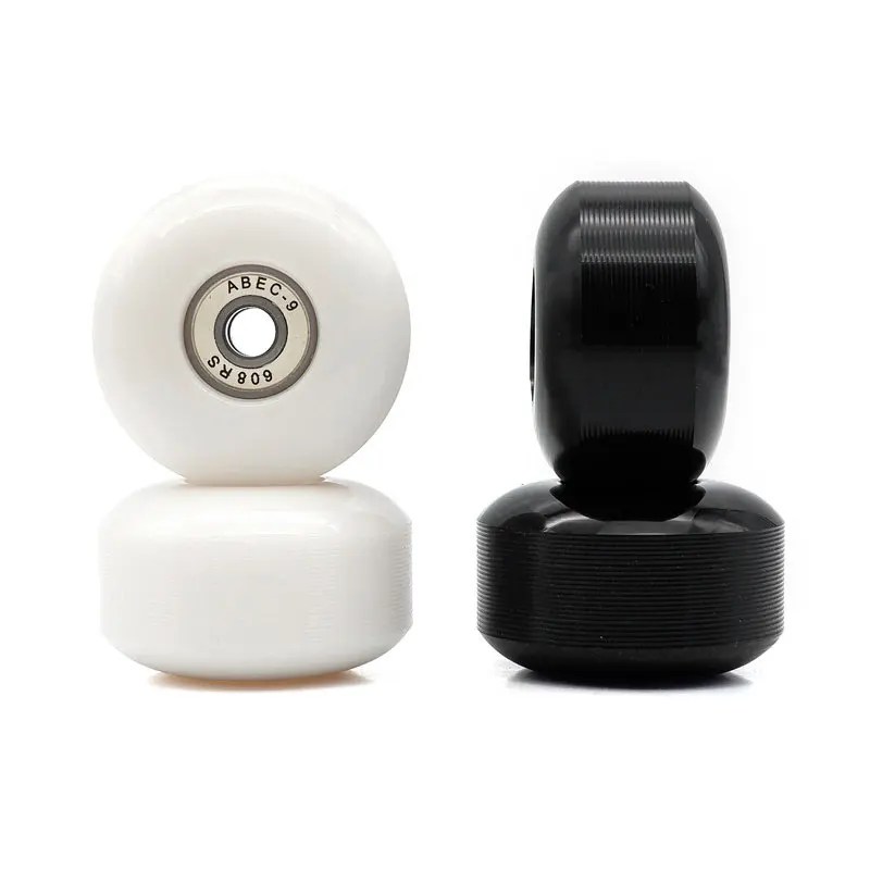 Ruedas de patín de PU de alta dureza 95A, ruedas de acción con ranura estampada para patines y monopatín dobles, 52x32mm AMB273