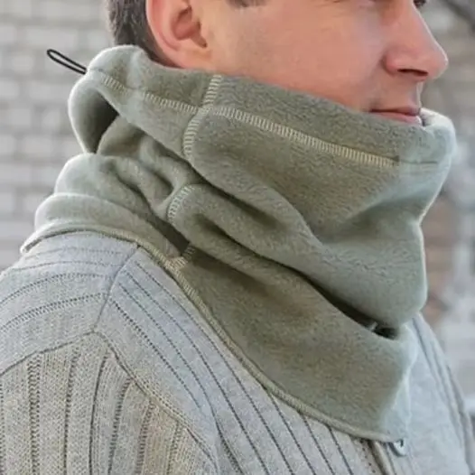 Calentador de cuello de forro polar térmico de invierno para ciclismo y esquí al aire libre