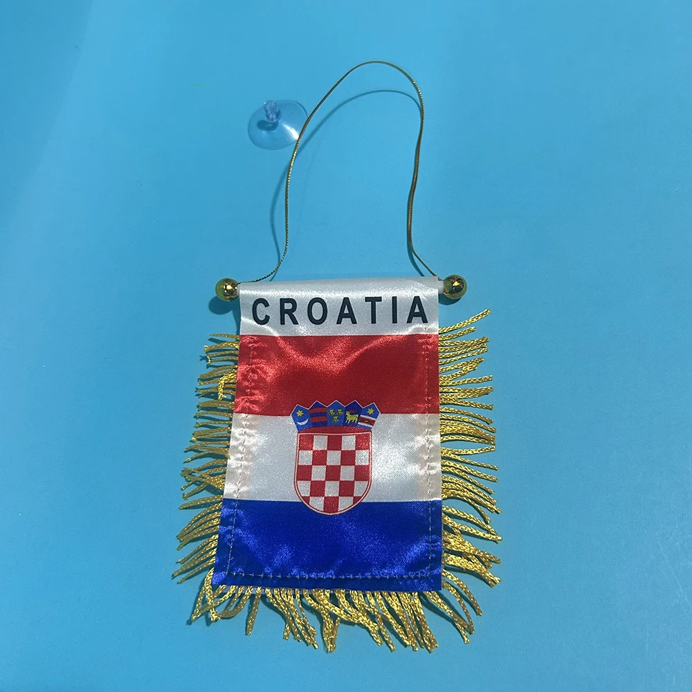 Bandera Croacia SKY FLAG doble cara para ventana de coche - imagen 3