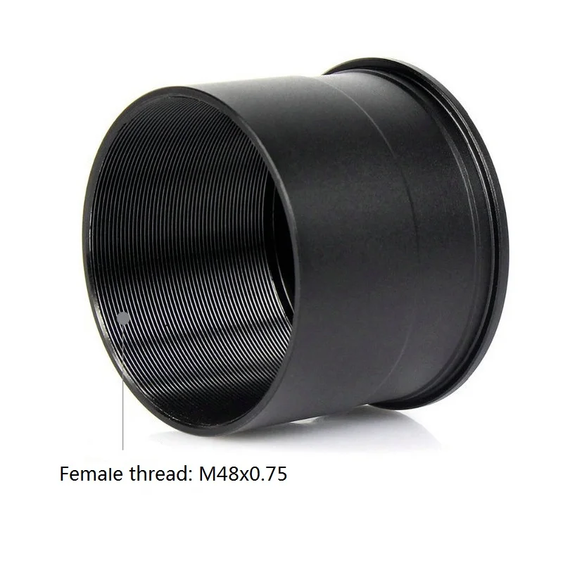 Adaptador de montaje ocular para telescopio astronómico, accesorio de cámara T2 de 2 pulgadas a M48x0.75, acepta Filtro de 2 pulgadas - imagen 2