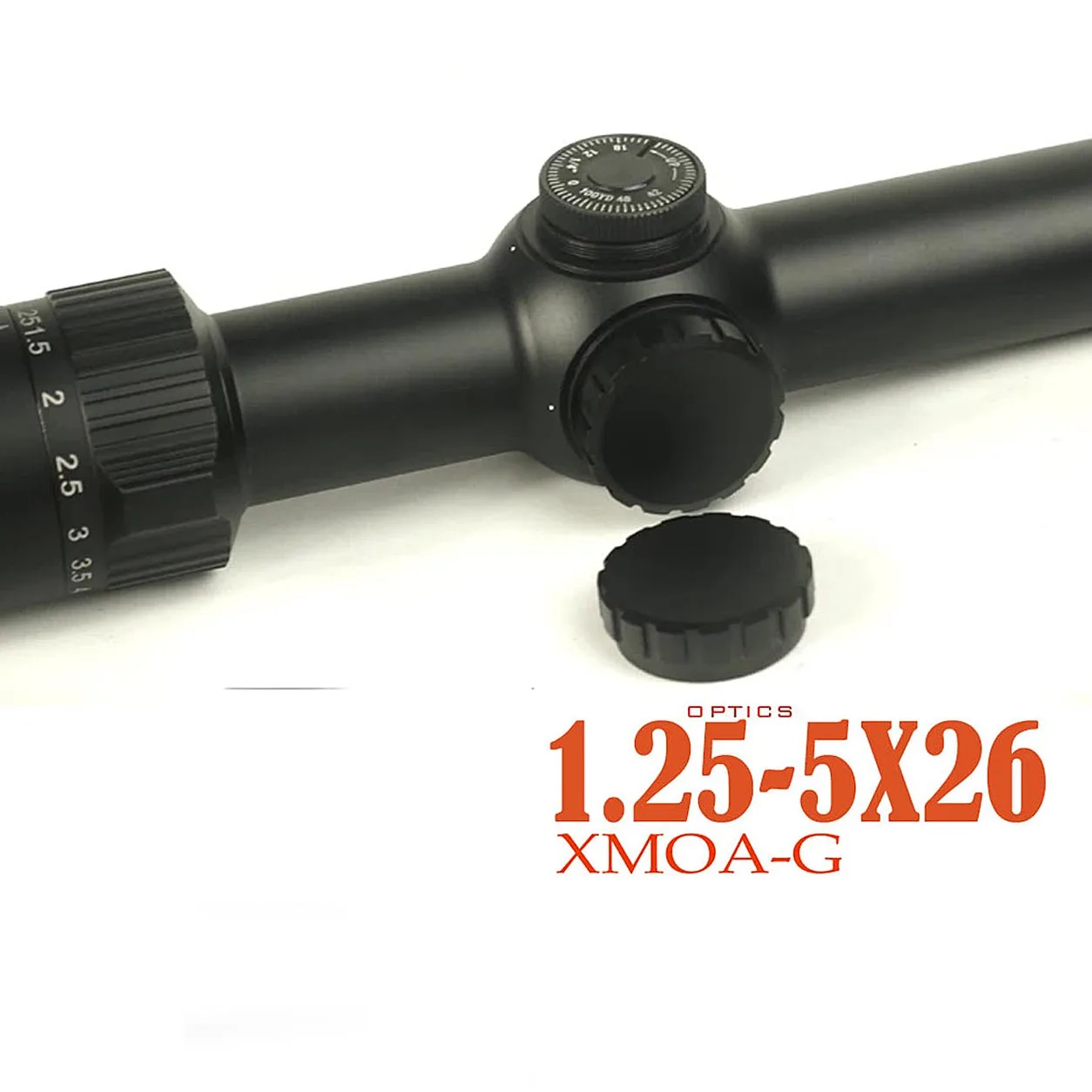 SKWoptics-Alcance táctico para rifle, anillos de 30 mm, caza, AK, retícula MOA de mira AR, 1,25-5x26, XMOA-G,, - imagen 3