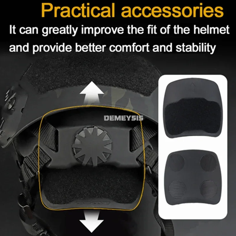 Cascos tácticos de media cubierta, Protector de cabeza ajustable para deportes de caza y Tiro, Airsoft, Paintball rápido, SF, corte súper alto - imagen 4