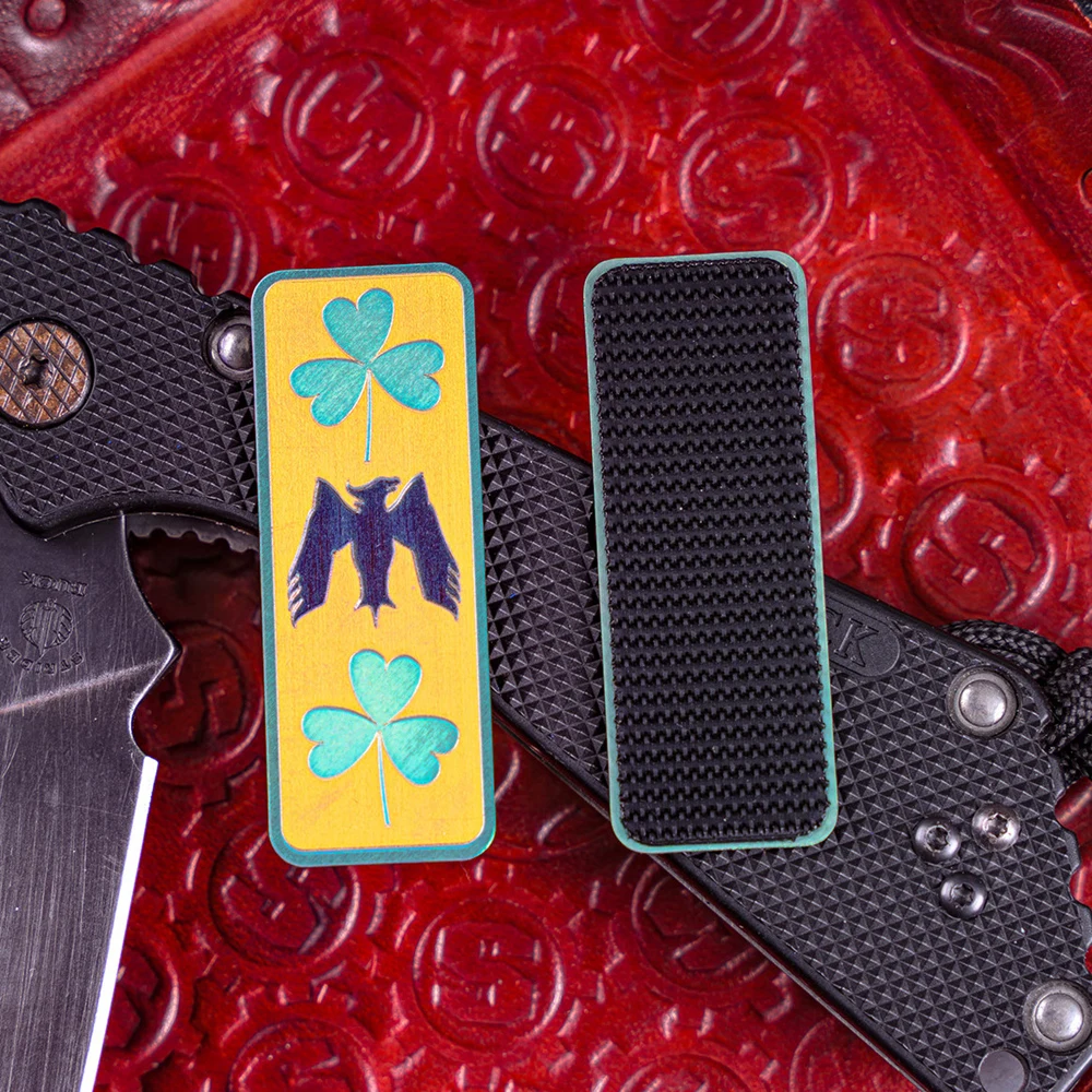 Parche de mamá de aleación de titanio Shamrock Hawk, insignia táctica, tiras largas para ropa, bolsa, chaleco, decoración - imagen 2