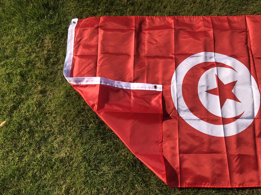Bandera de Túnez poliéster para exterior – Bandera nacional colgante - imagen 4
